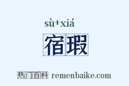宿瑕是什么意思的图片